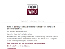 Tablet Screenshot of boxwino.com